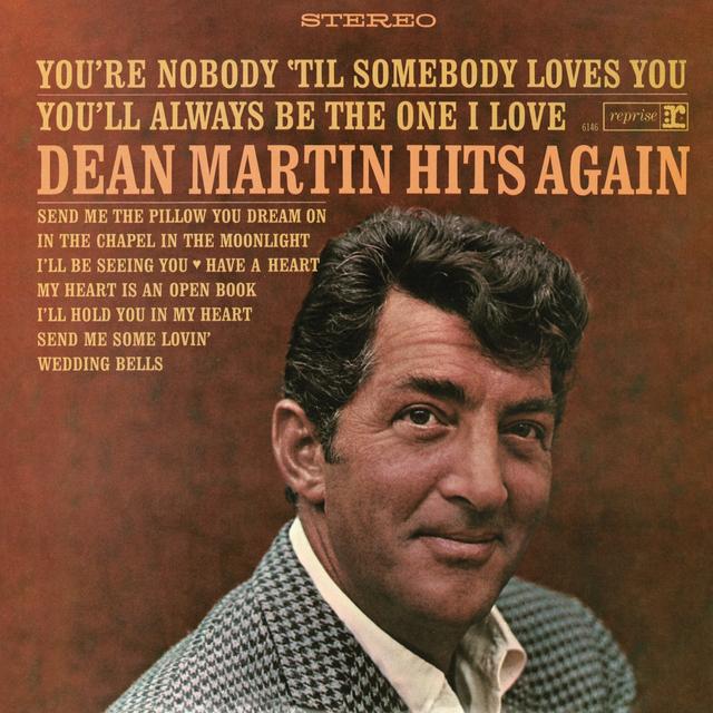 Album cover art for Dean Martin Hits Again