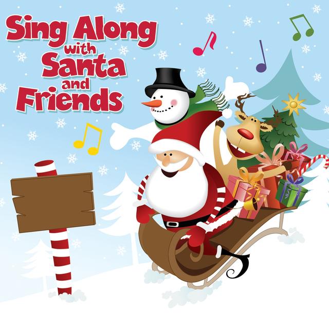 Album cover art for Sing Along with Santa and Friends