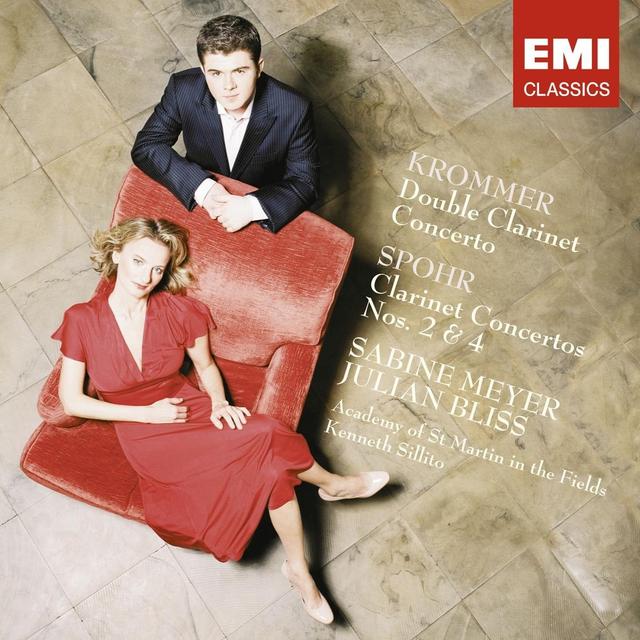 Album cover art for Krommer Double Clarinet Concerto, Spohr Concertos Nos.2 & 4