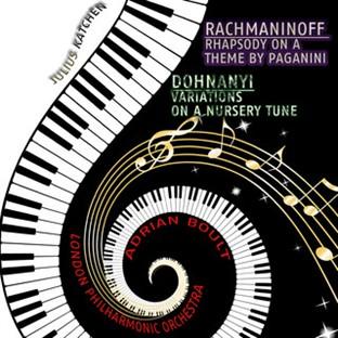 Album cover art for Rachmaninoff: Rhapsody On A Theme By Paganini - Dohnanyi: Variations On A Nursery Tune