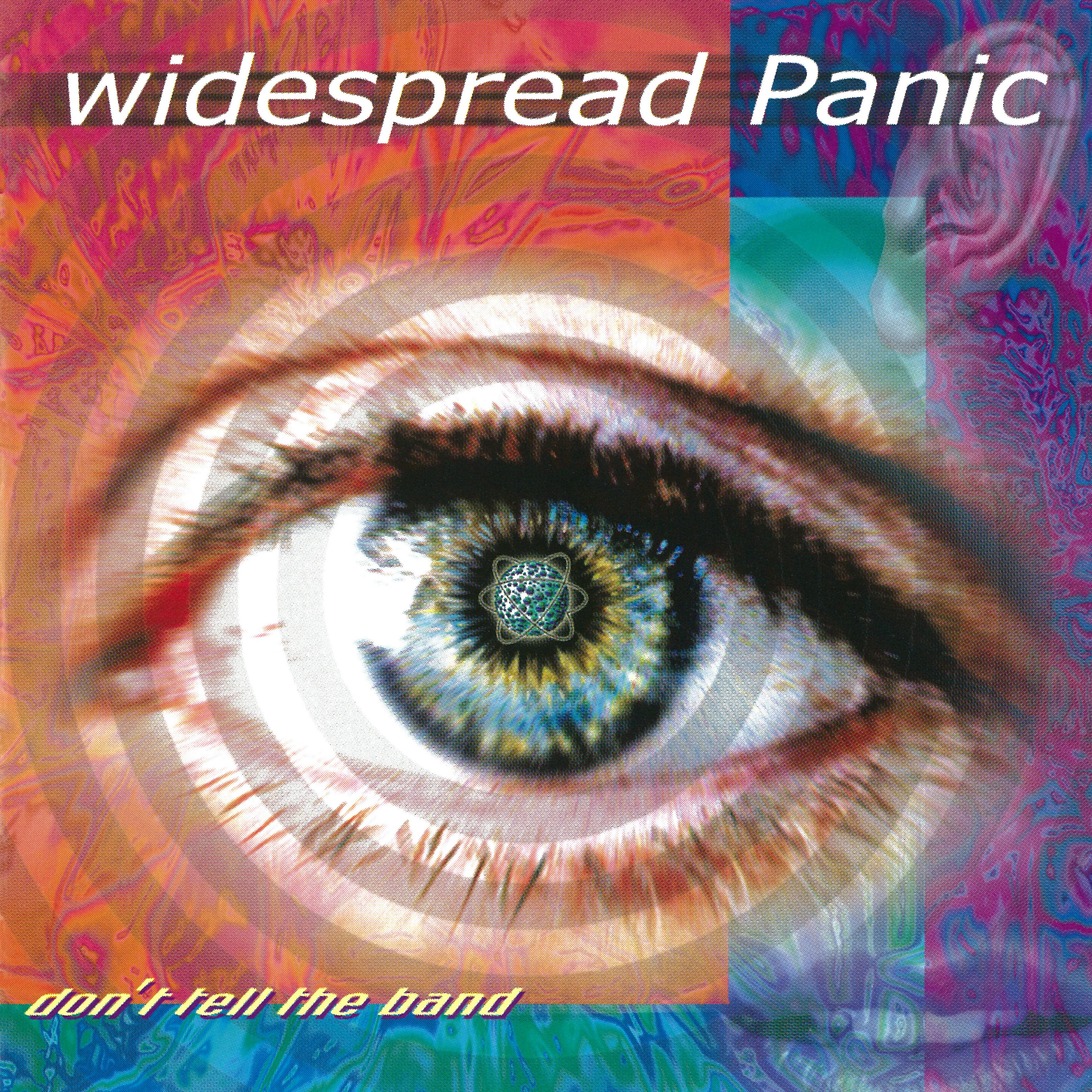 Lyric cover art as blurred background