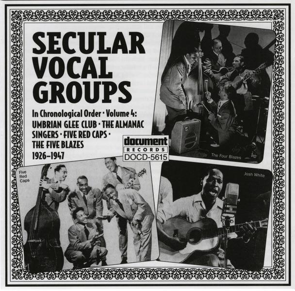 Album cover art for Secular Vocal Groups Vol. 4 (1926-1947)