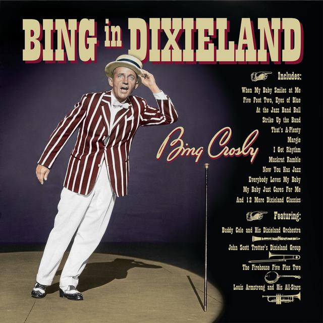 Album cover art for Bing in Dixieland