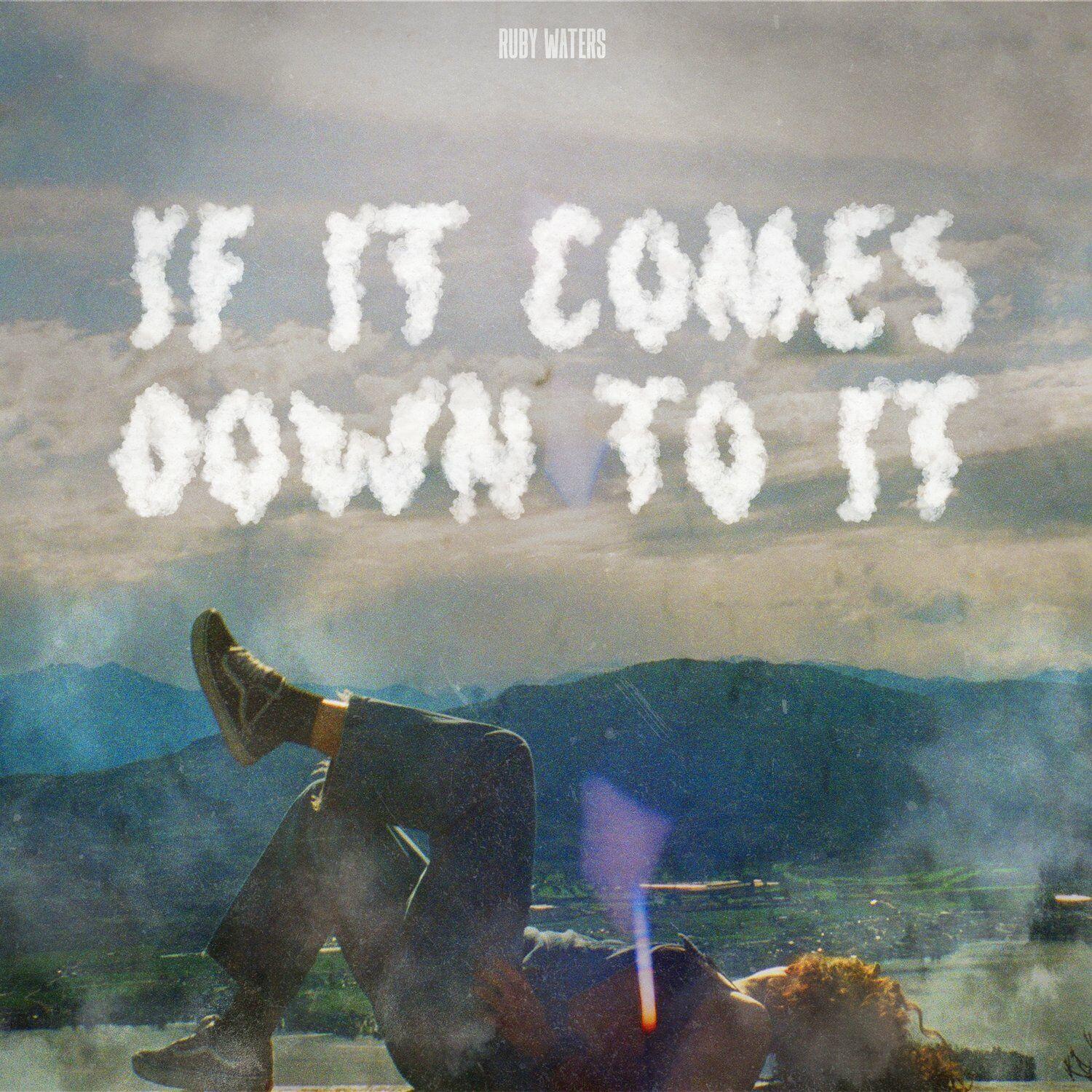 Lyric cover art as blurred background