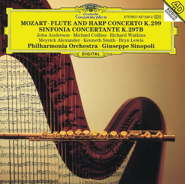 Album cover art for Mozart: Flute & Harp Concerto K.299; Sinfonia Concertante K.297b