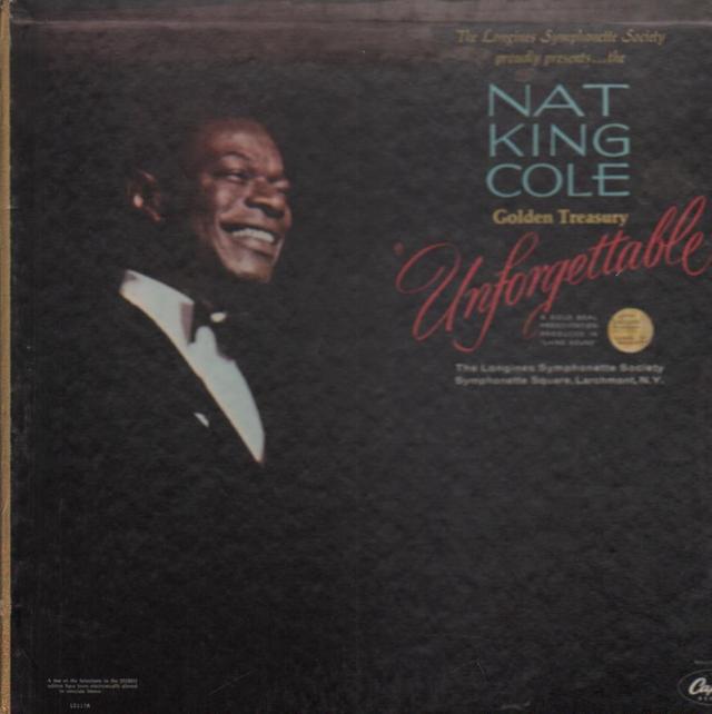 Album cover art for Nat King Cole Golden Treasury "Unforgettable"