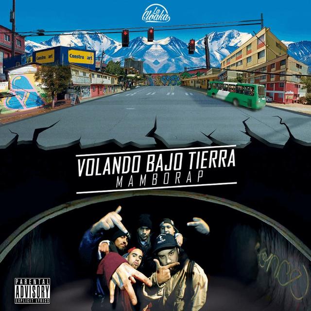 Album cover art for Volando Bajo Tierra