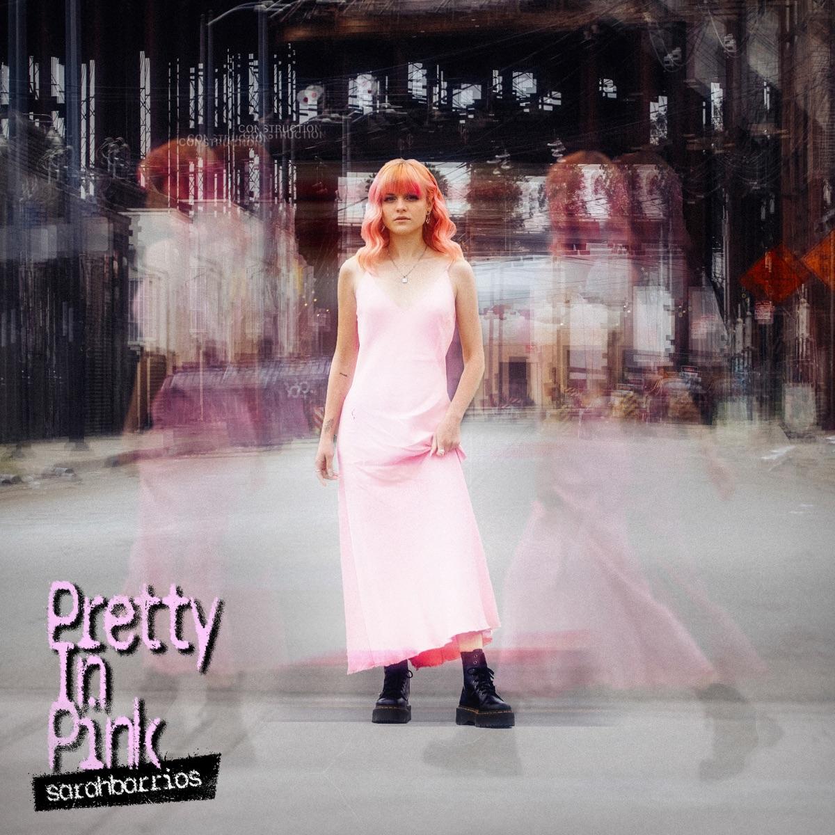 Lyric cover art as blurred background