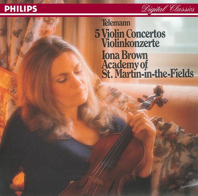 Album cover art for Telemann: Five Violin Concertos