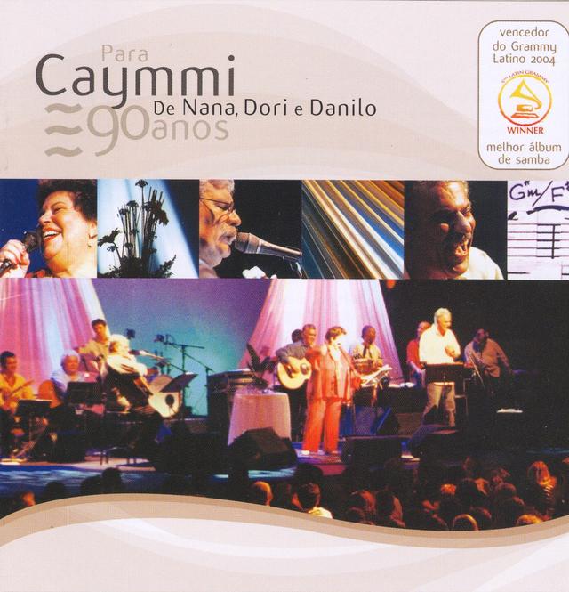 Album cover art for Para Caymmi. De Nana, Dori e Danilo - Ao Vivo