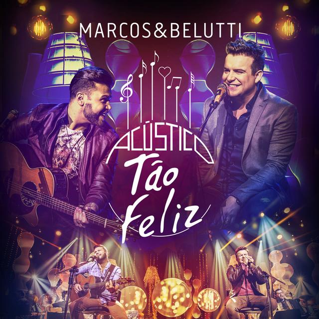 Album cover art for Acústico Tão Feliz