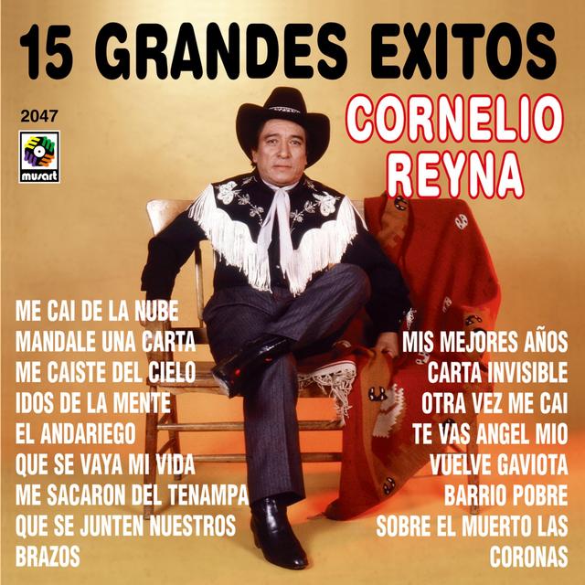 Album cover art for 15 Grandes Exitos - Cornelio Reyna