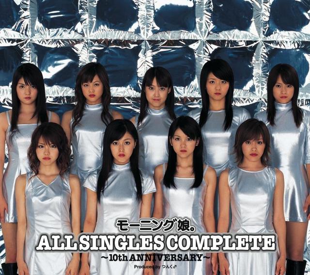 Album cover art for Morningmusume。All Singles Complete - 10th Anniversary