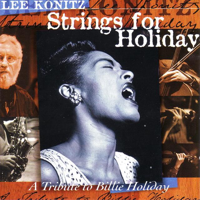 Album cover art for Strings for Holiday: A Tribute to Billie Holiday