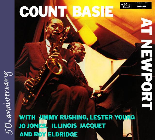 Album cover art for Count Basie at Newport