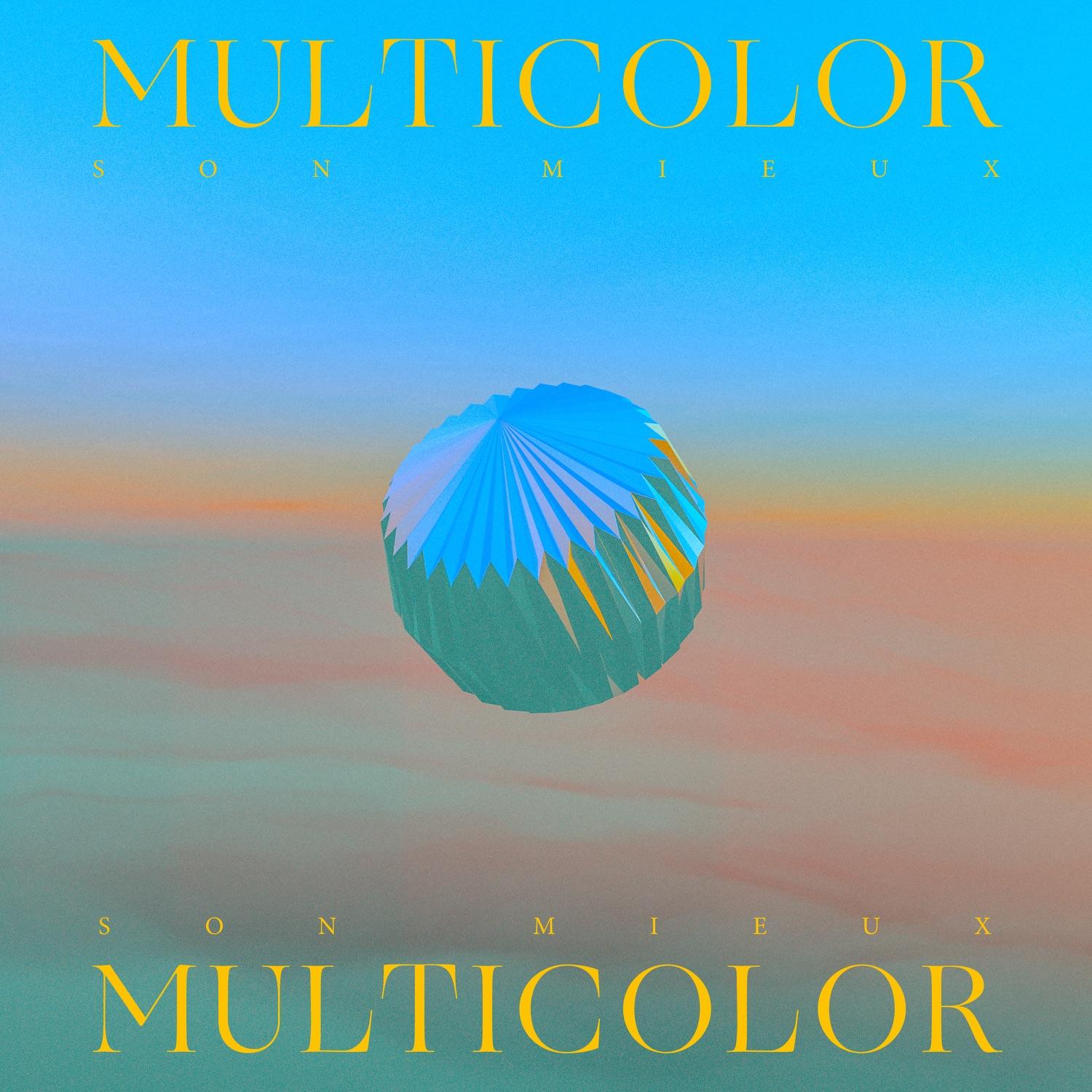 Lyric cover art as blurred background