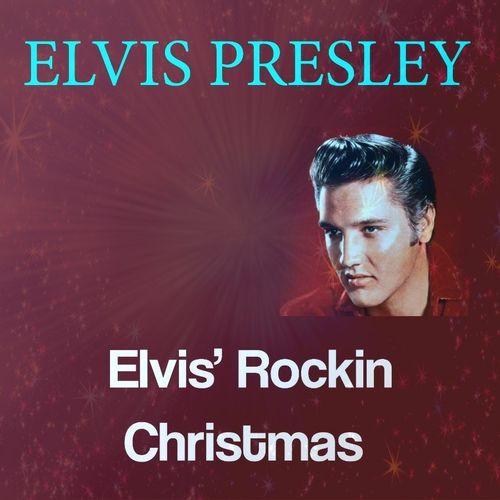 Album cover art for Elvis' Rockin' Christmas