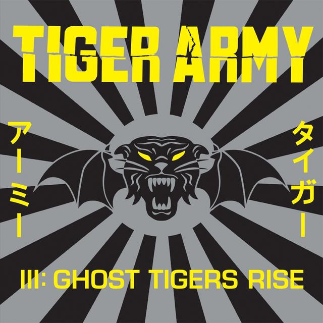 Album cover art for Tiger Army III: Ghost Tigers Rise