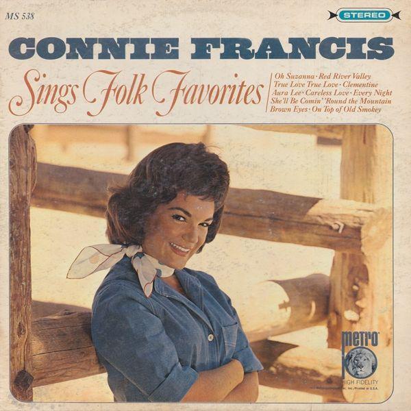 Album cover art for Connie Francis Sings Folk Favorites