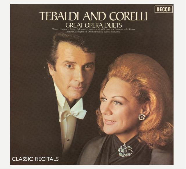 Album cover art for Tebaldi & Corelli: Classic Recital