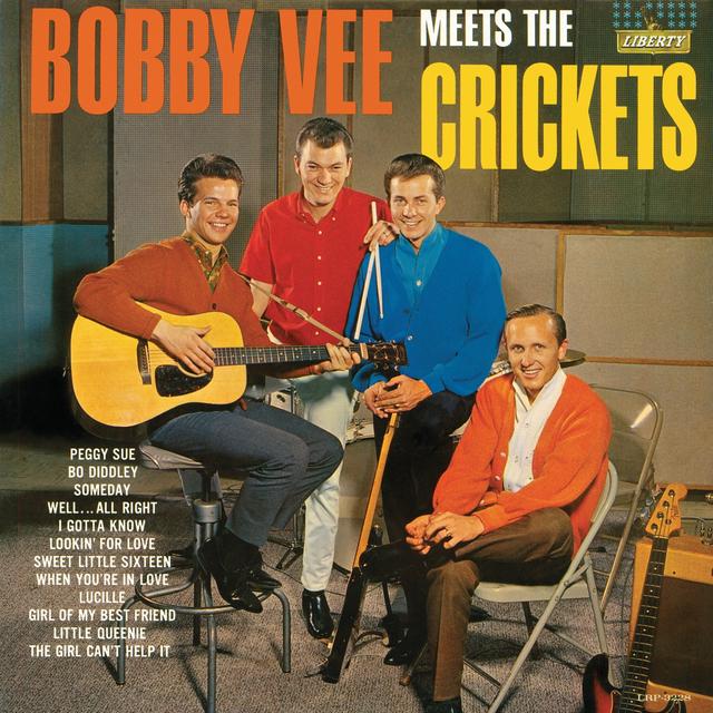 Album cover art for Bobby Vee Meets the Crickets