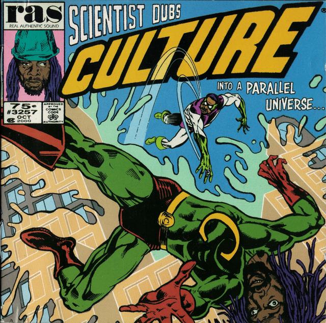 Album cover art for Scientist Dubs Culture into a Parallel Universe