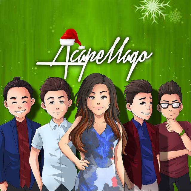 Album cover art for Acapellago Christmas