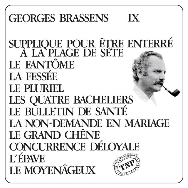 Album cover art for Georges Brassens IX