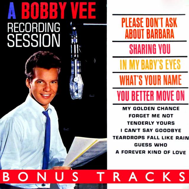 Album cover art for A Bobby Vee Recording Session