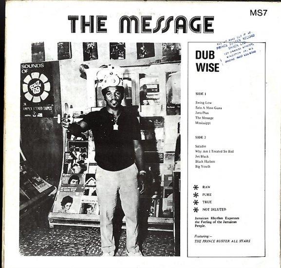 Album cover art for The Message Dub Wise