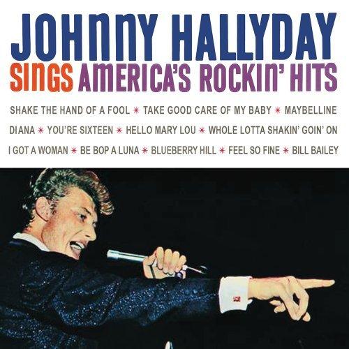 Album cover art for Johnny Hallyday Sings America's Rockin' Hits