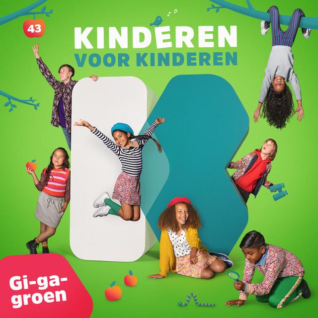 Album cover art for Kinderen voor Kinderen 43: Gi-ga-groen