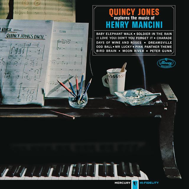 Album cover art for Quincy Jones Explores the Music of Henry Mancini