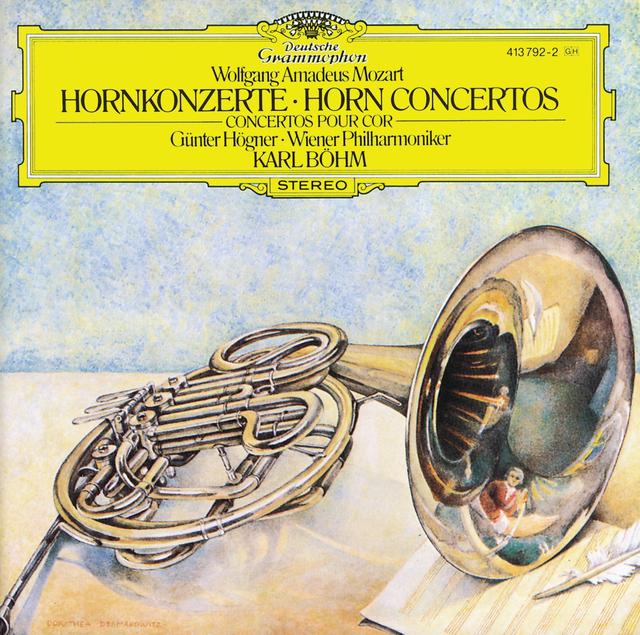 Album cover art for Mozart: Horn Concertos