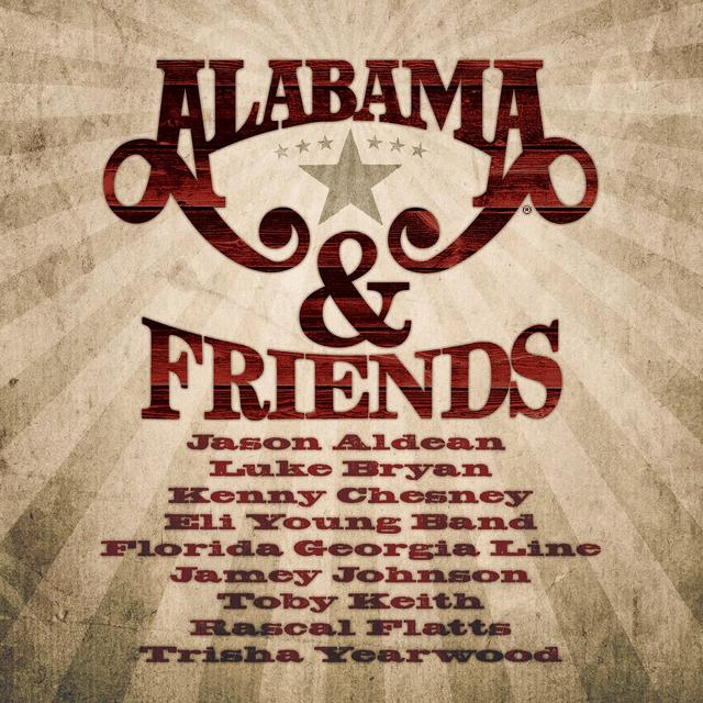 Album cover art for Alabama & Friends