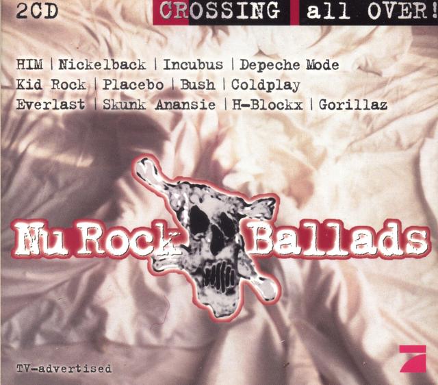 Album cover art for Crossing All Over - Nu Rock Ballads