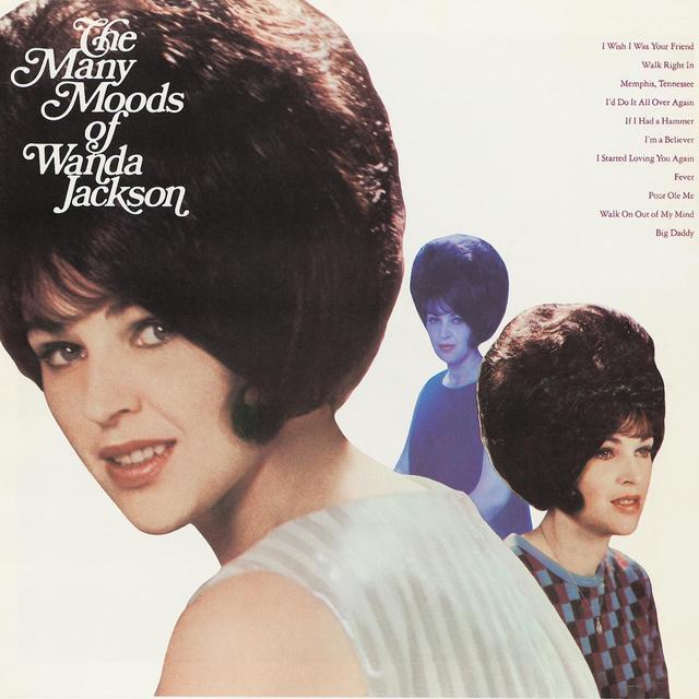 Album cover art for The Many Moods of Wanda Jackson