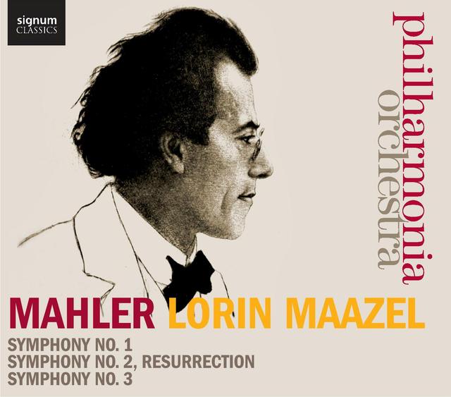 Album cover art for Mahler - Gustav : Symphonies N°1, N°2, N°3