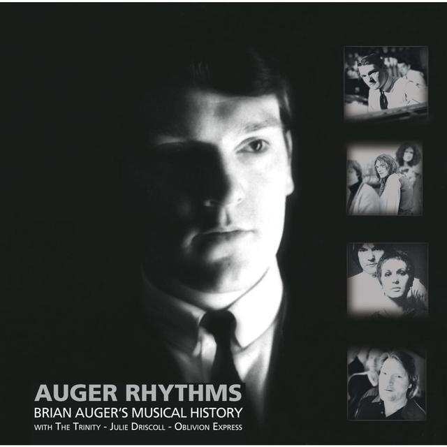 Album cover art for Auger Rhythms: Brian Auger's Music History