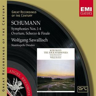 Album cover art for Great Recordings Of The Century: Schumann Symphonies Nos. 1-4 Overture, Scherzo & Finale