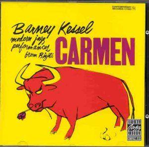 Album cover art for Barney Kessel Plays Carmen