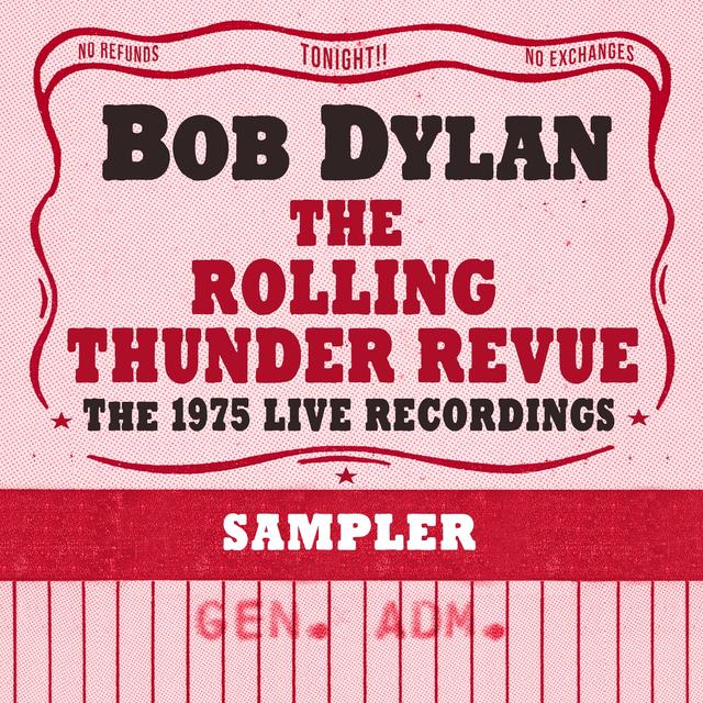 Album cover art for The Rolling Thunder Revue: The 1975 Live Recordings (Sampler)