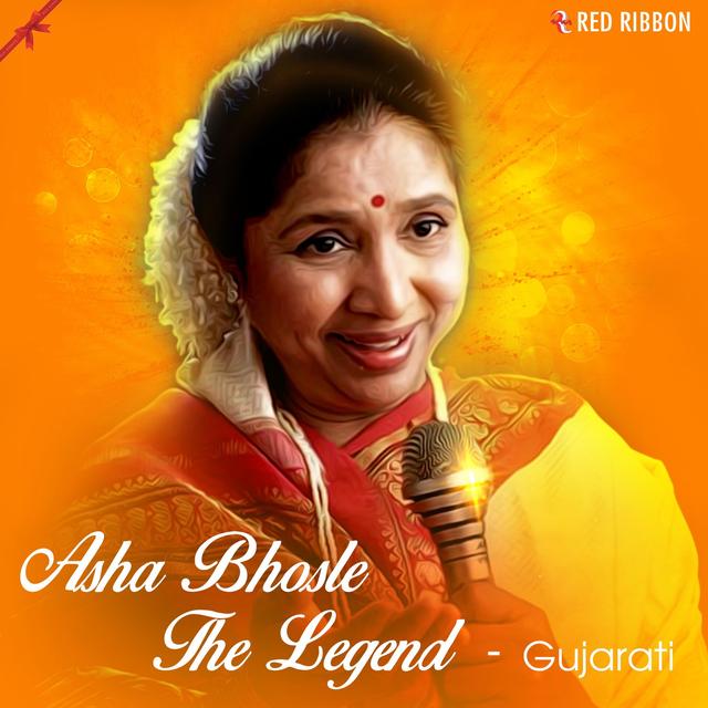 Album cover art for Asha Bhosle- The Legend- Gujarati