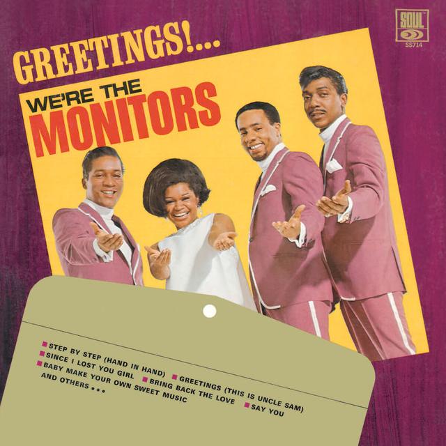 Album cover art for Greetings!... We're The Monitors