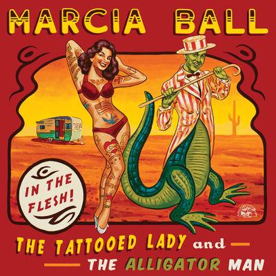 Album cover art for The Tattooed Lady and the Alligator Man