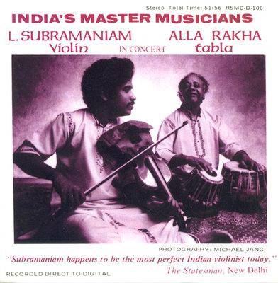 Album cover art for India's Master Musicians