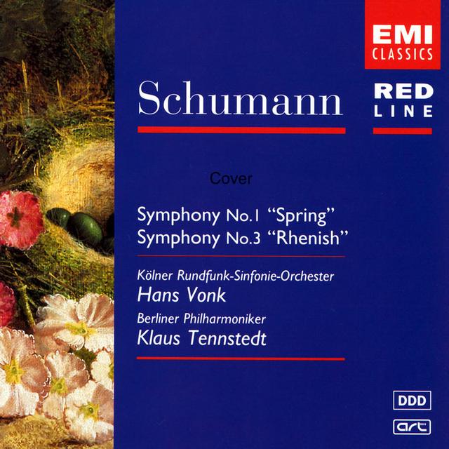 Album cover art for Schumann: Symphony No. 1 'spring'/symphony No. 3 'rhenish'