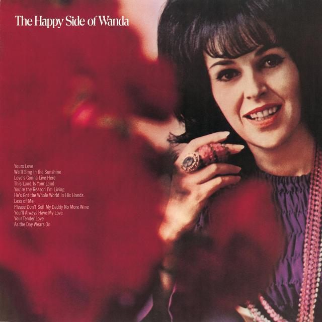 Album cover art for The Happy Side of Wanda Jackson