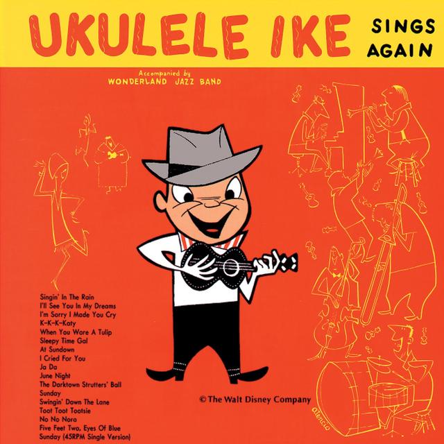 Album cover art for Ukulele Ike Sings Again