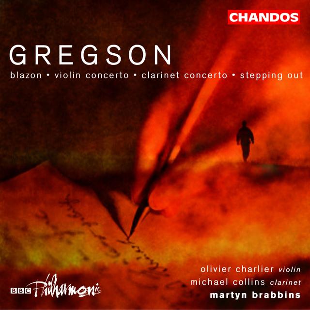 Album cover art for Gregson: Blazon, Violin Concerto, Clarinet Concerto & Stepping Out